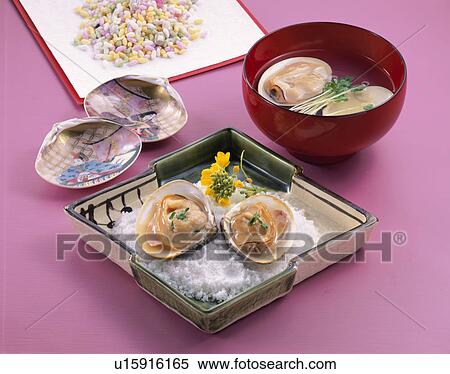 Baked Clams And Seafood Soup View Large Photo Image Stock Photography - Baked Clams And Seafood Soup. Fotosearch