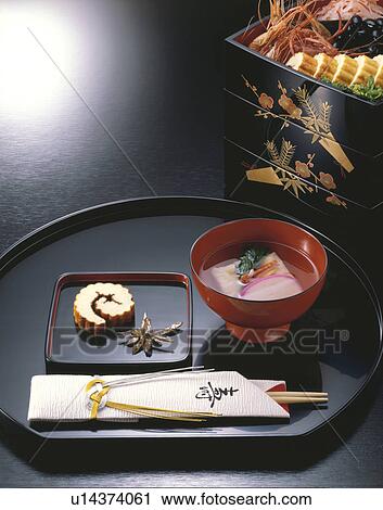 Stock Image - Dishes For The New Year. Fotosearch