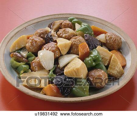 Chinese Boiled Meatball With Vegetables View Large Photo Image Stock Image - Chinese Boiled Meatball With Vegetables. Fotosearch