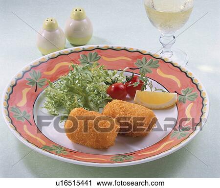 Stock Image - Crab Cream Croquette. Fotosearch