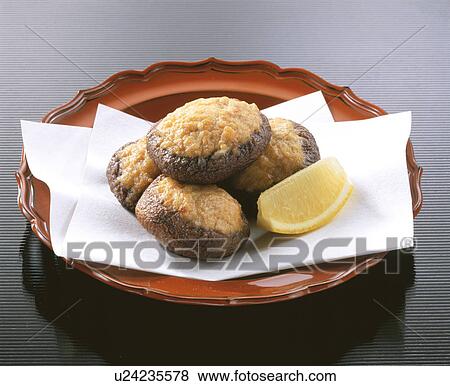 Deep Fried Shiitake Mushroom View Large Photo Image Stock Photo - Deep Fried Shiitake Mushroom. Fotosearch