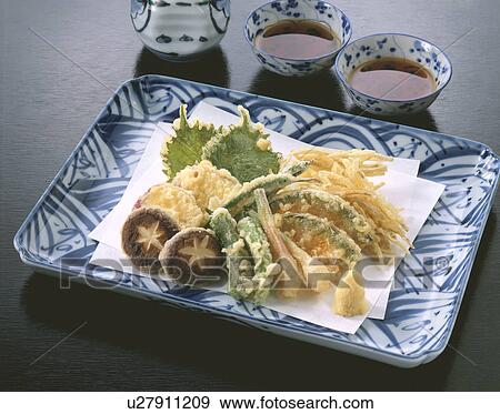 Tempura Assortment View Large Photo Image Stock Photo - Tempura Assortment. Fotosearch
