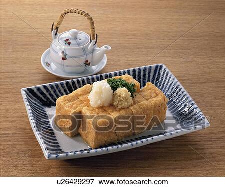 Thick Deep-Fried Tofu View Large Photo Image Stock Photo - Thick Deep-Fried Tofu. Fotosearch