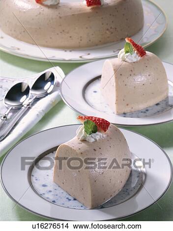 Bavarian Cream Of Strawberry View Large Photo Image Picture - Bavarian Cream Of Strawberry. Fotosearch