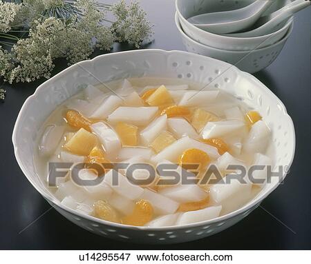 Chinese-Style Almond Jelly View Large Photo Image Stock Photo - Chinese-Style Almond Jelly. Fotosearch