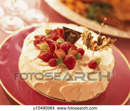 Picture - Christmas Cake. Fotosearch