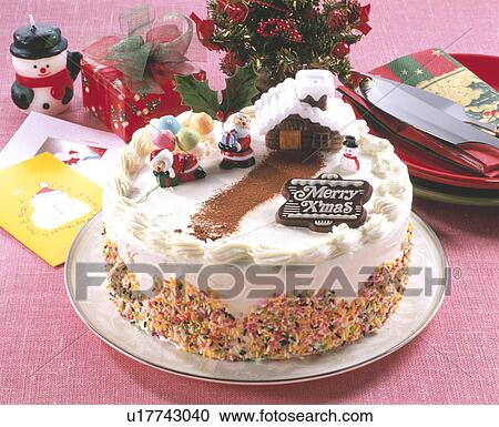 Christmas Cake View Large Photo Image Stock Image - Christmas Cake. Fotosearch