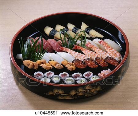 Nigiri Sushi View Large Photo Image Stock Image - Nigiri Sushi. Fotosearch