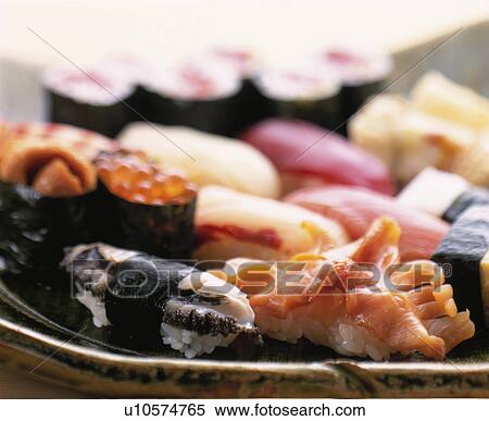 Nigiri Sushi View Large Photo Image Stock Photography - Nigiri Sushi. Fotosearch