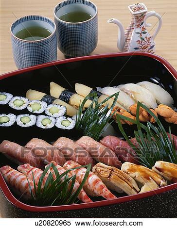 Nigiri Sushi View Large Photo Image Stock Photography - Nigiri Sushi. Fotosearch