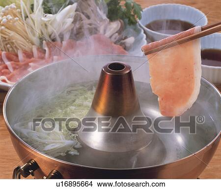 Picture - Pork Shabu Shabu. Fotosearch
