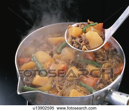Stock Photography - Potatoes Stewed With Pork, Beef,. Fotosearch