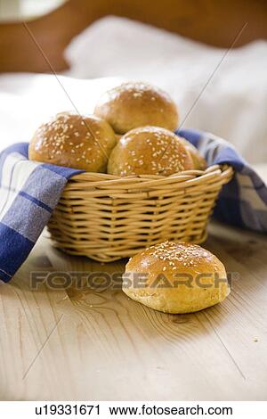 Stock Image - bake, bakery, bread, bun, carbohydrates, collation, crust. Fotosearch