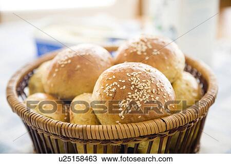 Stock Image - bake, bakery, bread, bun, carbohydrates, collation, crust. Fotosearch