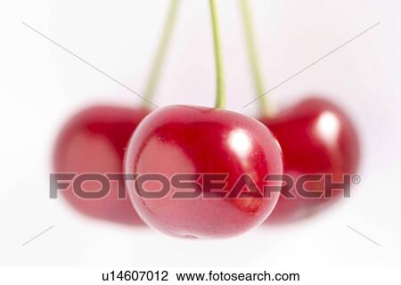 Stock Image - cherry, eat, close-up, CLOSE, alfred. Fotosearch