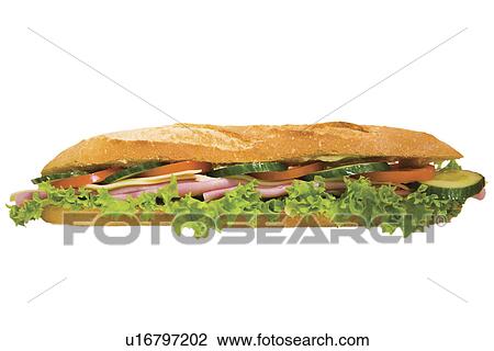 Stock Image - freigestellt, alfred, aliment, baguette, baguetten, biotomate. Fotosearch