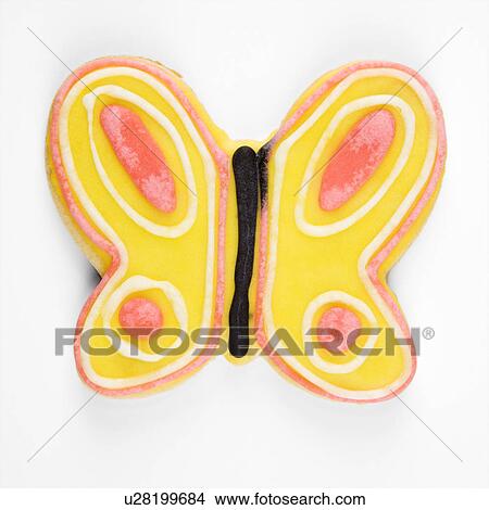 Butterfly sugar cookie with decorative icing. View Large Photo Image Picture - Butterfly sugar cookie with decorative icing.. Fotosearch