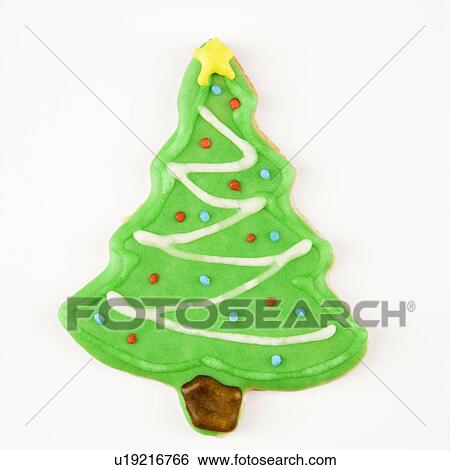 Christmas tree sugar cookie with decorative icing. View Large Photo Image Stock Photograph - Christmas tree sugar cookie with decorative icing.. Fotosearch