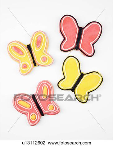 Four butterfly sugar cookies with decorative icing. View Large Photo Image Stock Image - Four butterfly sugar cookies with decorative icing.. Fotosearch