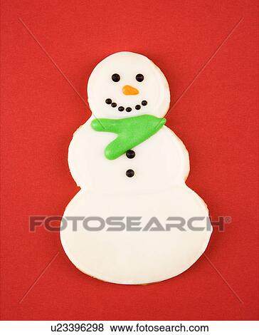Snowman sugar cookie with decorative icing. View Large Photo Image Stock Photo - Snowman sugar cookie with decorative icing.. Fotosearch