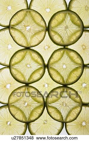 Lime slices arranged in design on white background. View Large Photo Image Stock Photo - Lime slices arranged in design on white background.. Fotosearch