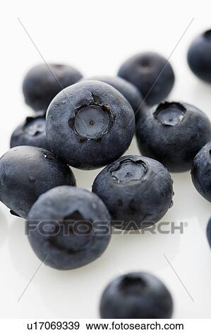 Stock Photo - Group of blueberries on white background.. Fotosearch