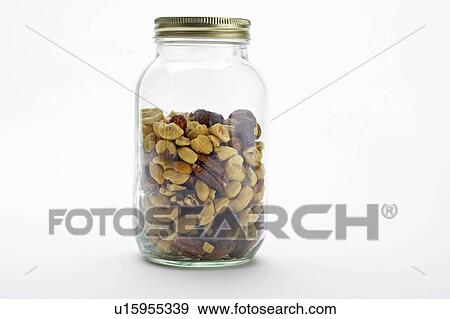 Mason jar of mixed nuts, Canada, Ontario View Large Photo Image Stock Photo - Mason jar of mixed nuts, Canada, Ontario. Fotosearch