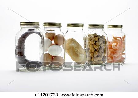 Mason jars filled with food, Canada, Ontario View Large Photo Image Stock Photo - Mason jars filled with food, Canada, Ontario. Fotosearch