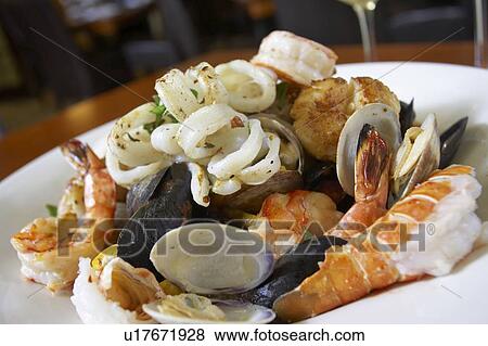Stock Photo - Seafood dish. Fotosearch