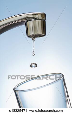 Water drips from kitchen tap. View Large Photo Image Stock Image - Water drips from kitchen tap.. Fotosearch