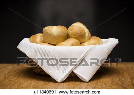 Basket of rolls View Large Photo Image Stock Image - Basket of rolls. Fotosearch