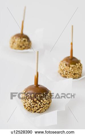 Stock Image - Caramel apples. Fotosearch