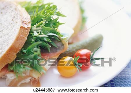Baguette sandwiches View Large Photo Image Stock Photo - Baguette sandwiches. Fotosearch
