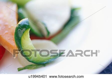Stock Image - Close-up of salad plate. Fotosearch