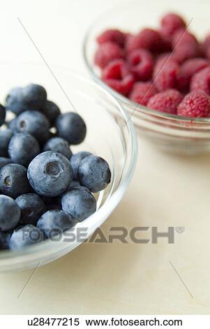 Stock Photography - Blueberries and raspberries. Fotosearch