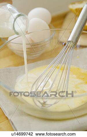 Pouring milk into bowl View Large Photo Image Stock Image - Pouring milk into bowl. Fotosearch