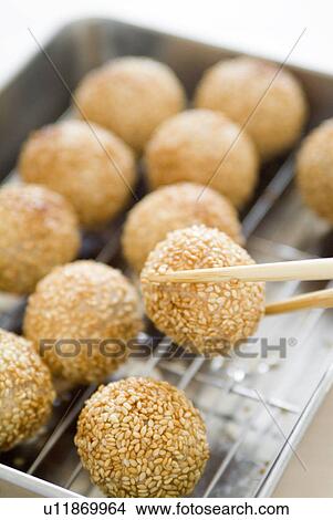 Sesame seed balls View Large Photo Image Picture - Sesame seed balls. Fotosearch