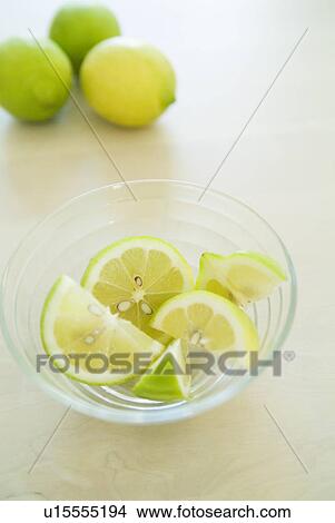 Picture - Sliced lemon. Fotosearch