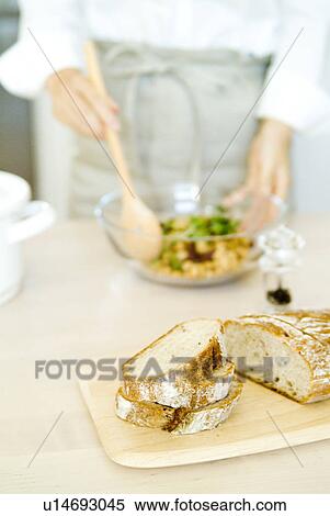 Woman tossing bean salad View Large Photo Image Stock Photography - Woman tossing bean salad. Fotosearch