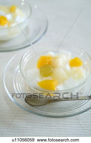 Stock Photo - Almond Jelly. Fotosearch