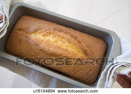 Picture - Baked pound cake. Fotosearch