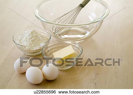 Egg and flour View Large Photo Image Stock Photograph - Egg and flour. Fotosearch
