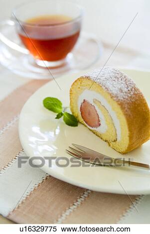 Stock Photography - Sponge Roll. Fotosearch