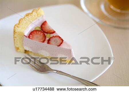 Strawberry moose cake View Large Photo Image Stock Photo - Strawberry moose cake. Fotosearch