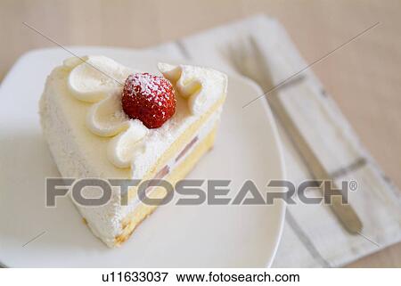 Stock Photo - Strawberry shortcake. Fotosearch