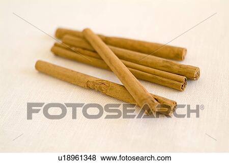Stock Photo - Cinnamon sticks. Fotosearch