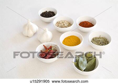 Stock Photography - Herbs and spices. Fotosearch