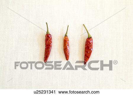 Stock Image - Red chili peppers. Fotosearch