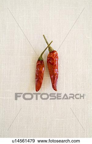 Stock Photo - Red chili peppers. Fotosearch