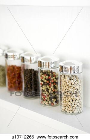 Stock Photography - Spice jars. Fotosearch